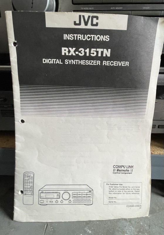 JVC CA-MX44BK Stereo Receiver CD Dual-Cassette Fully Tested Works gallery