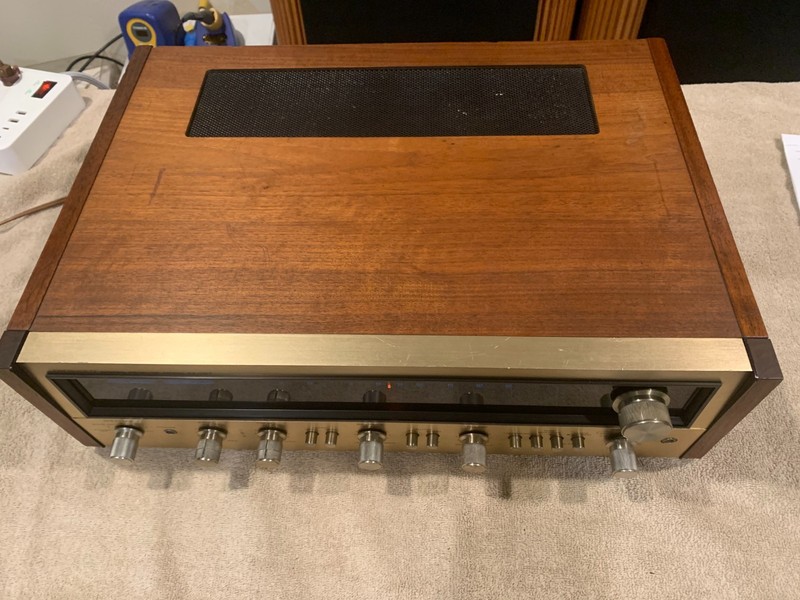 Gorgeous Very Rare Champagne Face Pioneer SX-727 Stereo Receiver 100% Working gallery