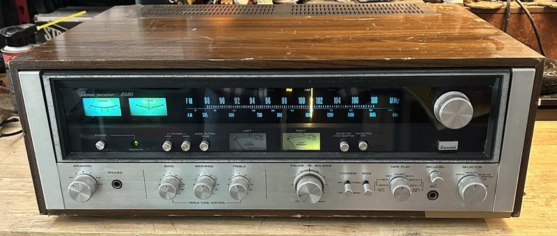 Vintage Sansui 8080 Stereo Receiver Amplifier Pro Serviced