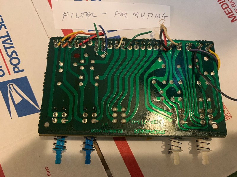 Pioneer SX-980 Stereo Receiver Parting Out Filter / FM Muting Switches gallery