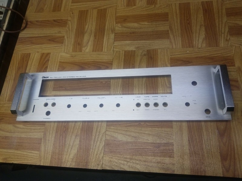 Olson RA-720 Stereo Receiver Face plate