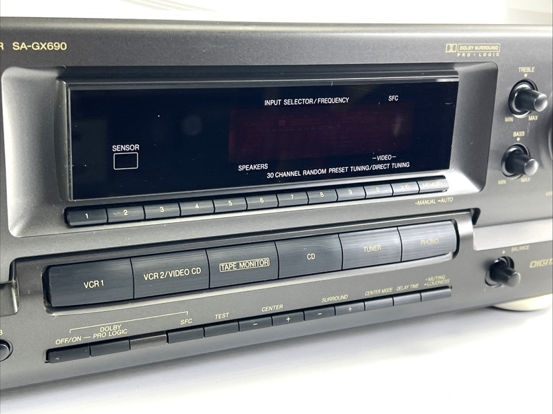 Technics SA-GX690 Stereo Receiver Tested Working Home Theater Japan See Video gallery