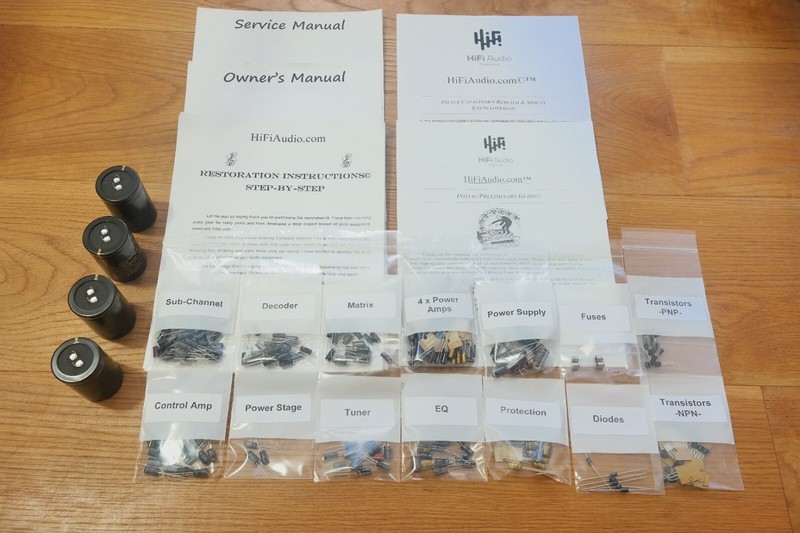 Pioneer QX-949 rebuild restoration recap service kit fix repair capacitor