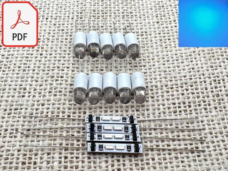 Toshiba SA-775 SA-7100 TITANIUM LED lamps bulbs lights LED INSTRUCTIONS BLUE