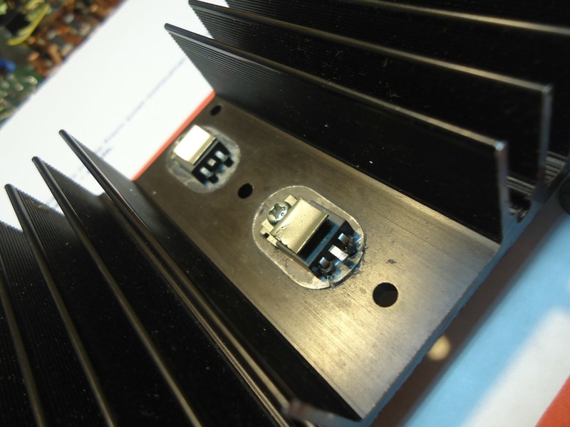 Marantz 4230 Quad Receiver Parting Out Rt. Side Heatsink + Non original Outputs gallery