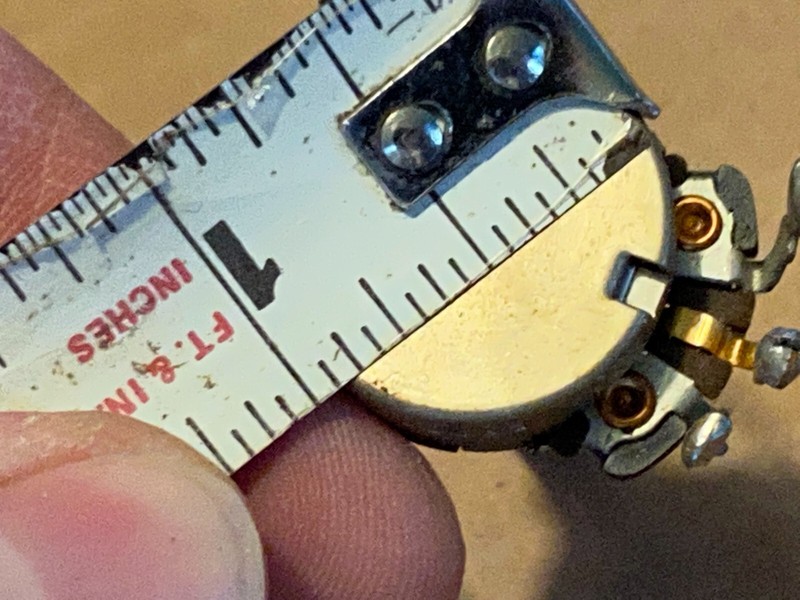 Vintage 1956 CTS Potentiometer 500k Ohms Audio Taper Guitar Pot Long w/Loudness gallery