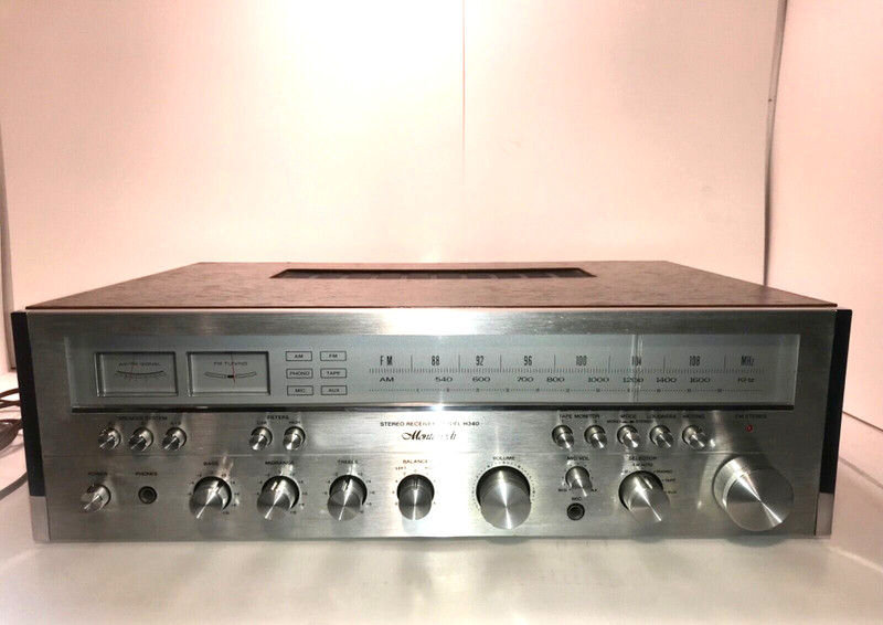 MONTEVERDI H340 VINTAGE STEREO RECEIVER — CLEANED and TESTED . Rare