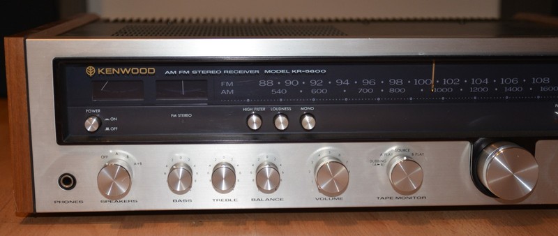 ONE knob ONLY speaker / monitor / input Parting out KENWOOD KR-5600 Receiver