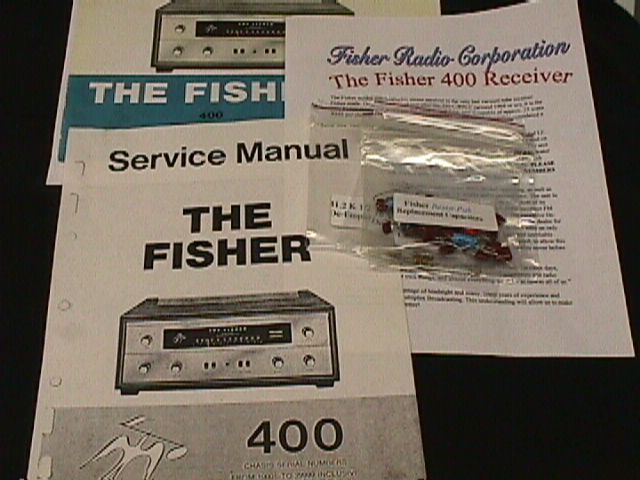 Fisher Model 400 Vacuum Tube Receiver restoration Kit Now with FULL COLOR PHOTOS