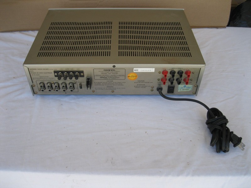 Watch video - Onkyo TX-21 Servo Locked AM/FM Stereo Amplifier (1982-83) -- AS IS gallery