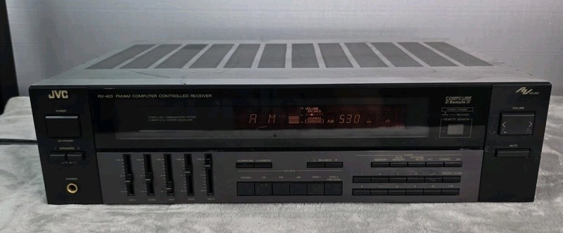 JVC RX-403 Vintage Stereo Receiver AM/FM Equalizer Tested Working
