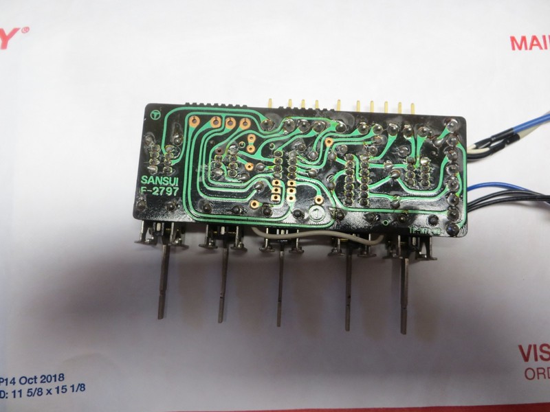 SANUI G9000/G901 G8000/G801 STEREO RECEIVER FM ACCESSORY SW CIRCUIT BOARD#F2797 gallery