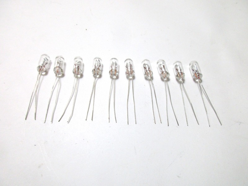 10 Grain of Wheat 8v 50ma 5mm X 10mm Stereo Dial & Indicator Lamp Bulbs