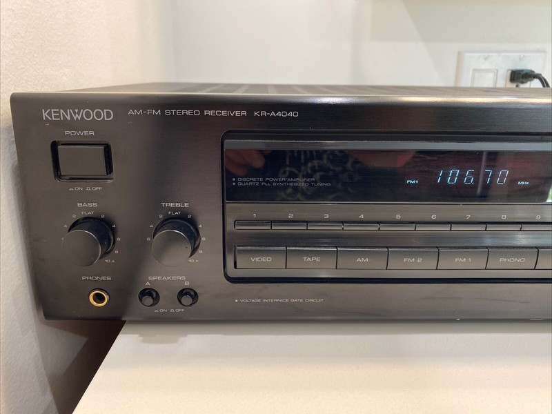 Kenwood KR-A4040 2 Channel Stereo Receiver No Remote tested works.