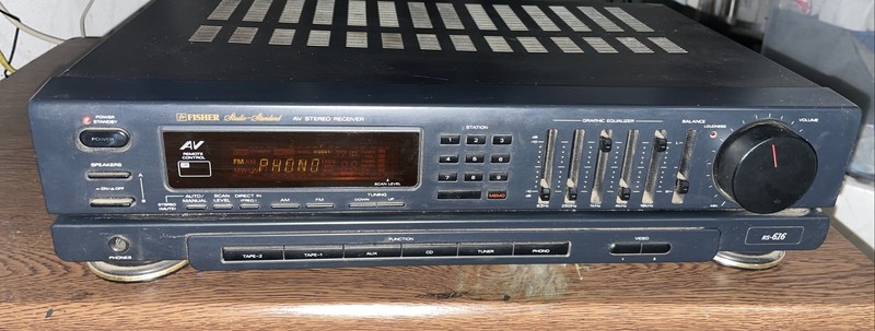 Vintage Fisher studio standard RS-616 Stereo AV Receiver tested working