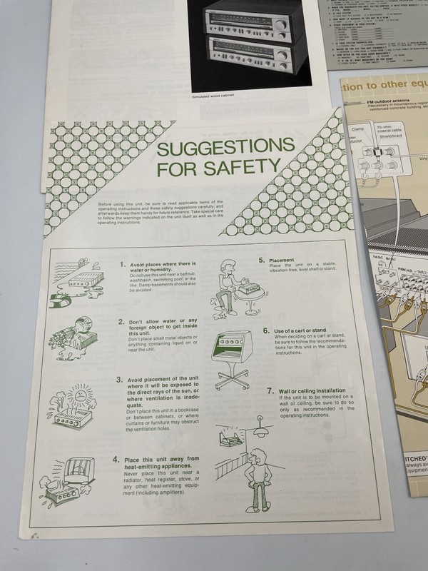 Technics By Panasonic SA-301 Receiver Operating Instructions/Paperwork G2 gallery