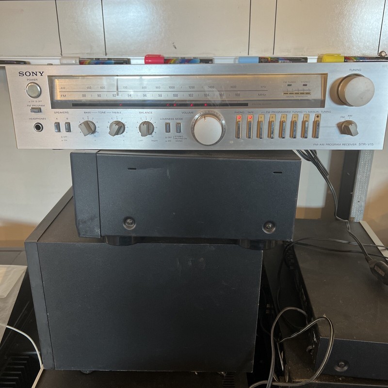 Vintage SONY STR-V15 STEREO Receiver – Tested & Performs Well – Made Japan – VGC