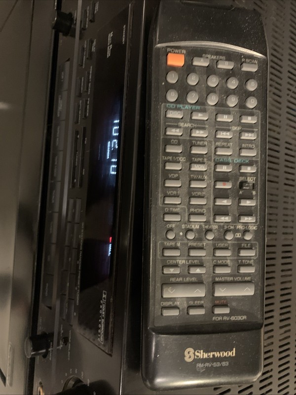 Vintage Sherwood RV-5030R Stereo Audio/Video Receiver Black Plus Remote. gallery