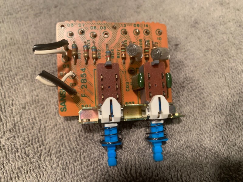 Sansui G-7000 Stereo Receiver Parting Out F-2854 Loudness / Muting Switches