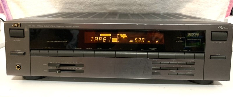 Vintage JVC RX-305 Stereo Audio Receiver Amplifier AM FM Phono No Remote