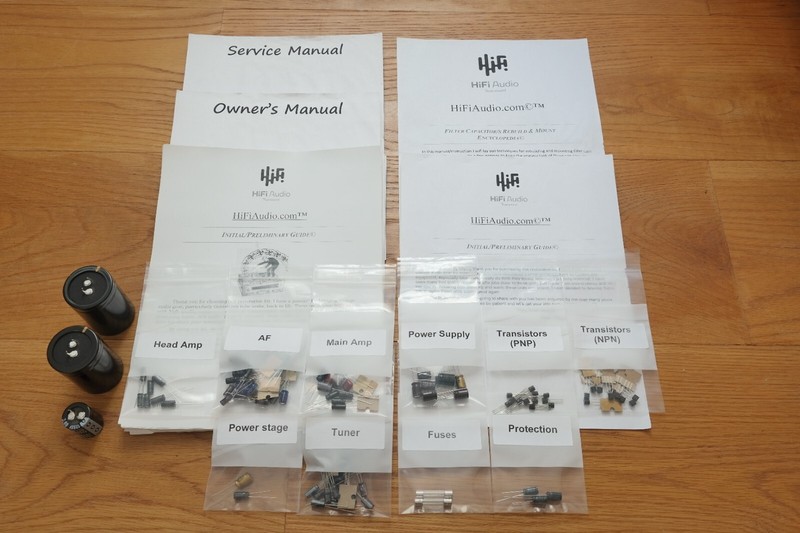 Pioneer SX-828 rebuild restoration recap service kit repair filter capacitor