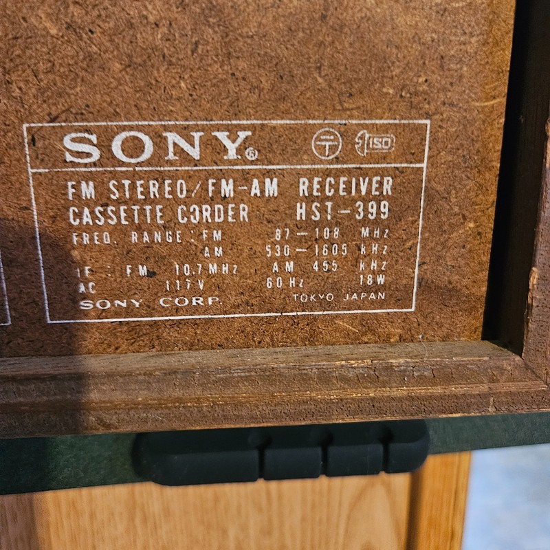 Sony HST-399 Am/Fm Cassette Stereo Receiver gallery