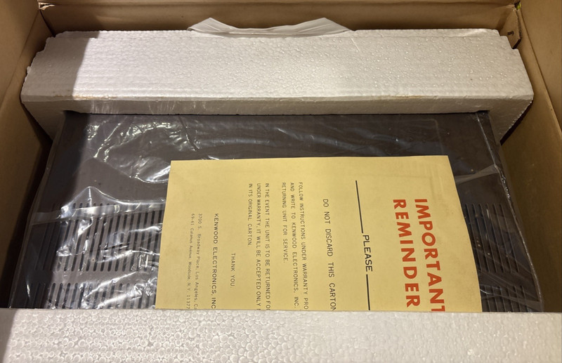 Kenwood KR-100 AM/FM Stereo Receiver 33 WPC Open Box Perfect Working Condition gallery