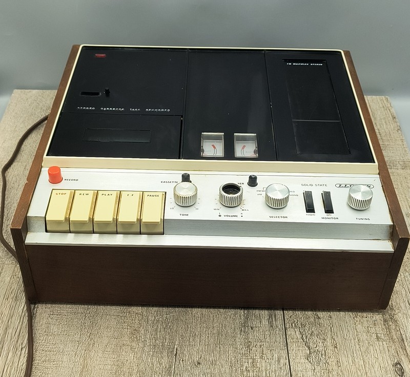 Lloyd’s Multiplex Stereo Receiver Radio/Cassette Tape Player/Recorder, VTG JAPAN