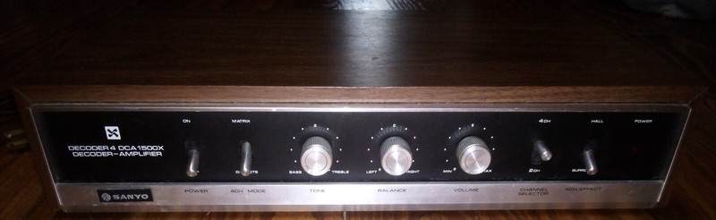 Sanyo 1970’s Decoder 4 Amplifier DCA 1500X Receiver Quadraphonic Rare