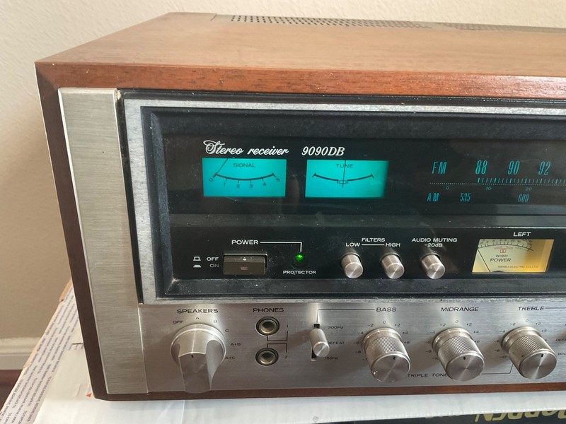 SANSUI 9090DB STEREO AM/FM RECEIVER 125 WPC PERFECT WORKING CONDITION gallery