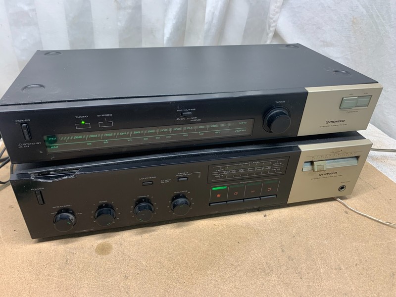 Pioneer TX-130 Vintage AM/FM Stereo Tuner & SA-730 Stereo Receiver Made In Japan