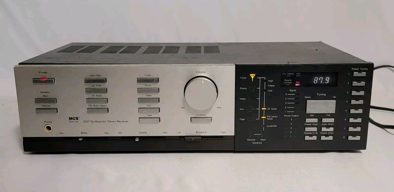 MCS Series 3237 Synthesized Stereo Receiver MODULAR COMPONENT SYSTEMS – UNTESTED