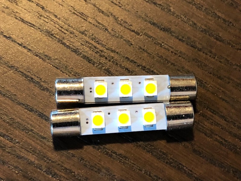 2 New Cool Blue 8V Fuse Lamp LED Light Bulbs for Marantz Sansui Pioneer Kenwood