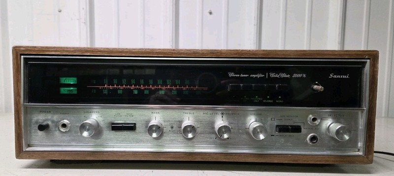 Sansui 5000X Solid State Receiver AM/FM Stereo Tuner W/ Original Schematic Diag
