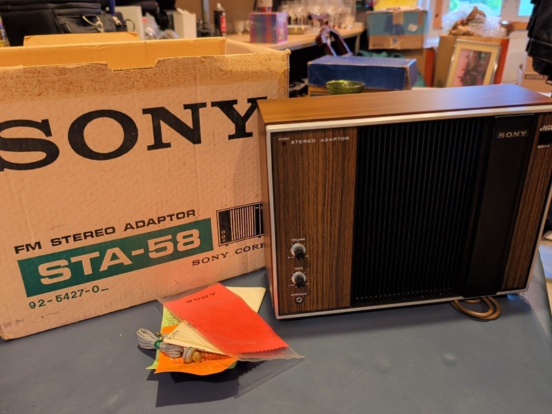Sony Vintage STA-58 FM Stereo Adapter NOS, Open Box. Made late 60’s