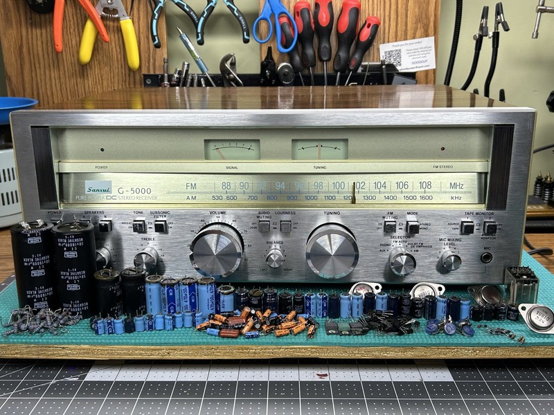 Sansui G-5000 Vintage Receiver – Master-Level 188-Part Restoration – Beautiful!!