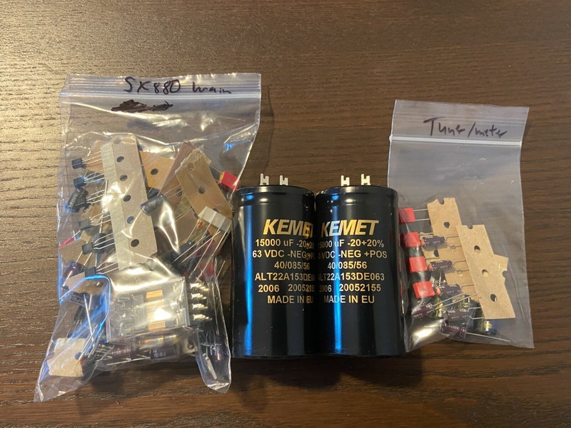 Pioneer SX-880 COMPLETE Rebuild Kit High-Quality Receiver Recap Set w/ Relay
