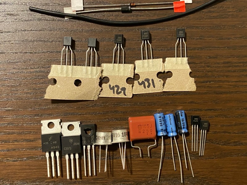 COMPLETE Marantz 2245 Amp Board Rebuild Kit P750 Repair Set Transistors & Diodes gallery