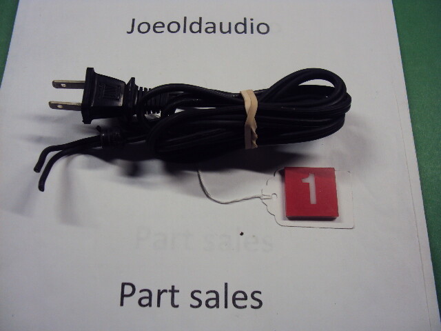 Universal Black Line Cord with Strain Relief. Tested.