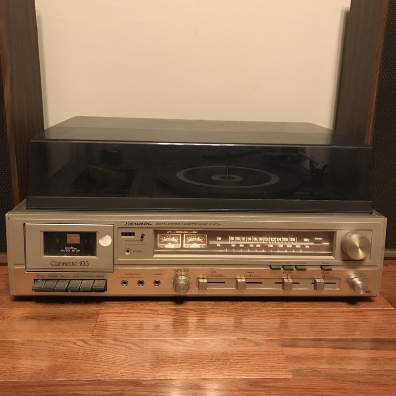 Realistic Clarinette 105 Receiver Cassette AM FM Phono Turntable Speakers gallery