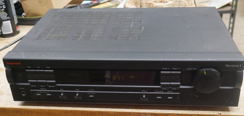 Nakamichi AM/FM Receiver 3, Works Good NO REMOTE