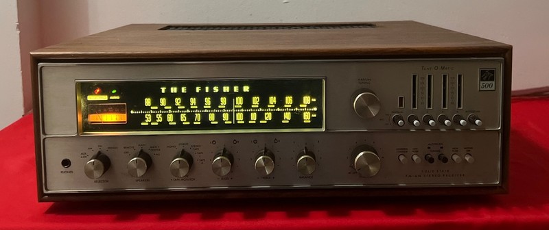 The Fisher 500-TX Stereo Receiver Auto Tune-O-Matic Solid State With Case # 2 gallery