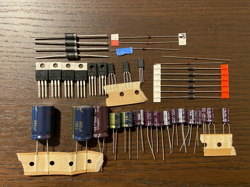 Pioneer SX-3800 Power Supply Board Rebuild Kit Capacitor Upgrade Recap Set