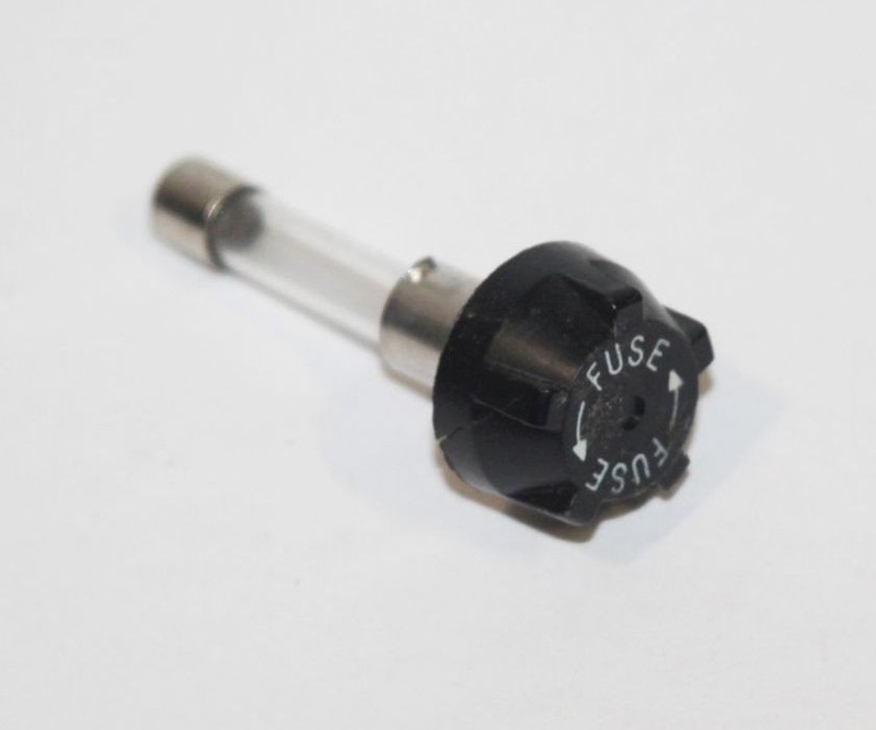 OEM Fuse Holder & 313 3AG 3A – Vintage Grommes Precision Receiver Amp 512 Part