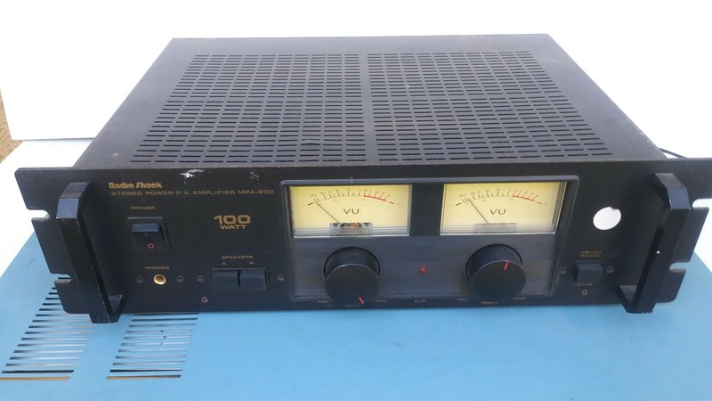 Radio Shack Model MPA 200 good working Amplifier parts- Parting Out , g241