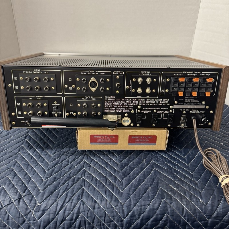 KENWOOD KR-6020 VINTAGE AM/FM STEREO RECEIVER - SERVICED - CLEANED - TESTED gallery