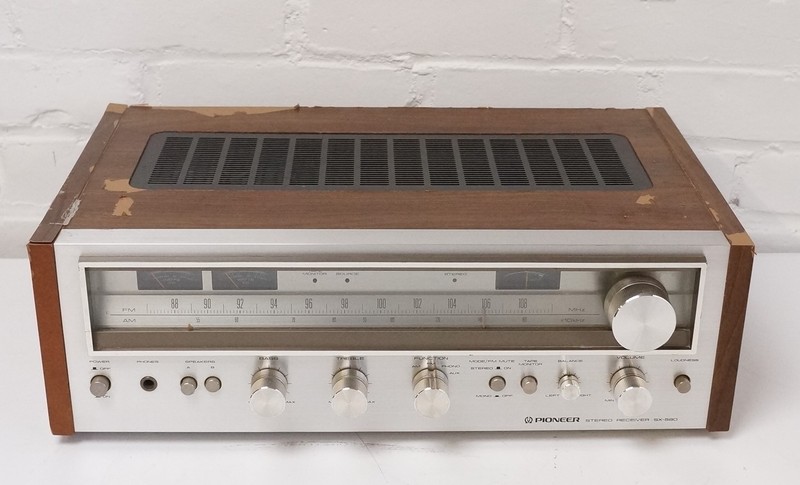 Vintage Pioneer SX-580 Stereo Receiver Tested Works!