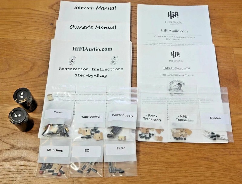 Hitachi SR-904 rebuild restoration recap upgrade capacitor kit repair
