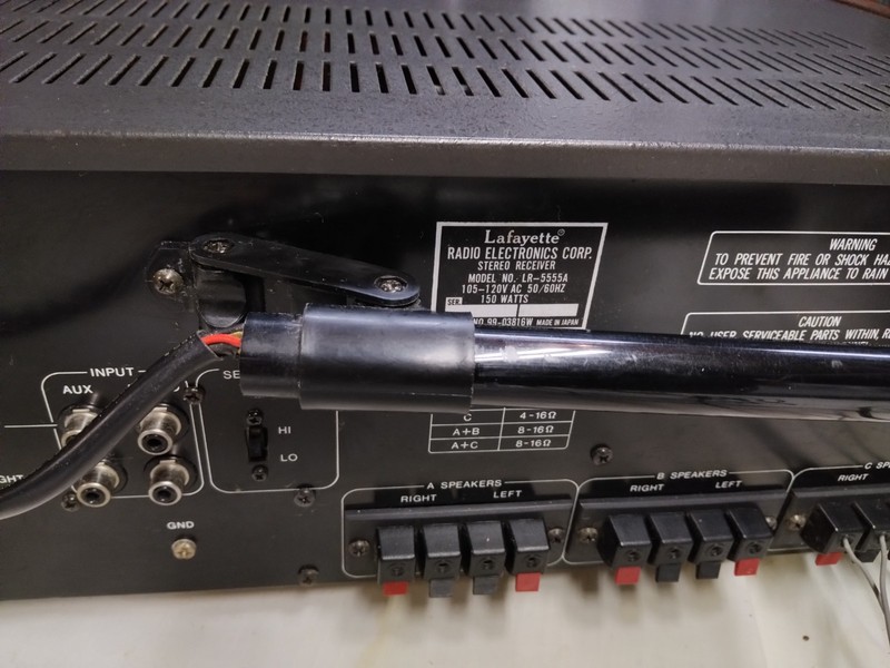 LAFAYETTE VINTAGE LR-5555A 55 WATT 8 OHM AM FM SEREO RECEIVER AMPLIFIER gallery