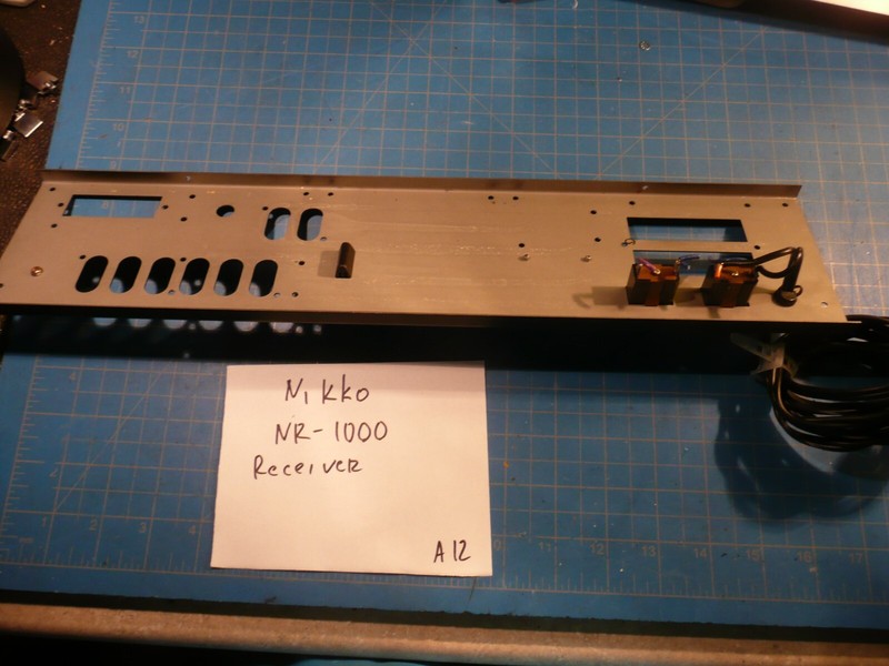 Nikko NR-1000 Receiver Replacement Parts Rear Panel With Power Cord gallery